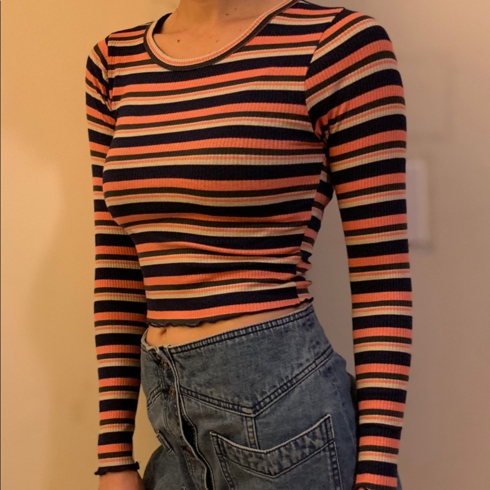 Striped crop top